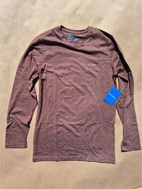 Columbia Sportswear Solid Tri-Blend T-Shirt - Long Sleeve Brown Size S NWT SMALL